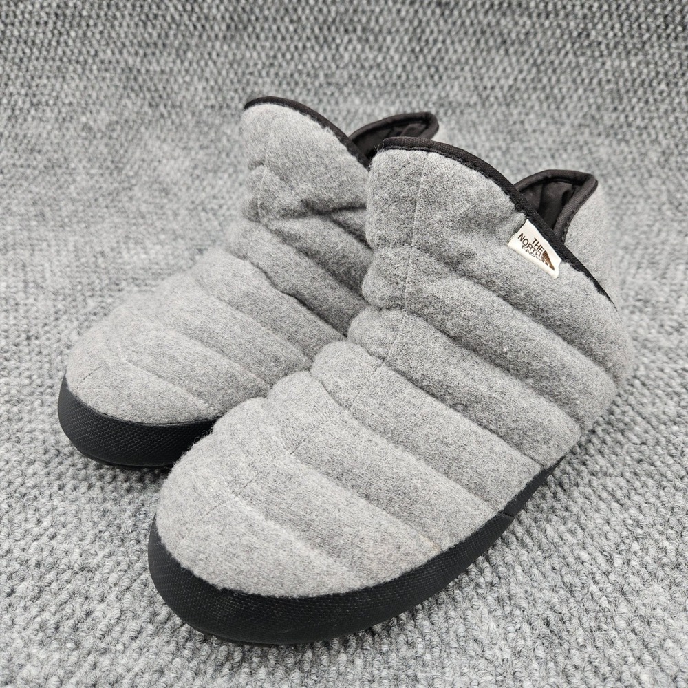 The North Face (Women's 8) Gray ThermoBall Eco‎ Traction Bootie Slipper Quilted